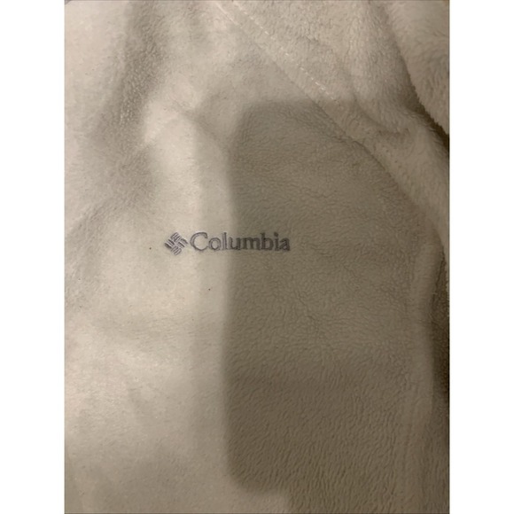 Columbia Women's White Fleece Full Zip Jacket Size XL - Picture 3 of 4